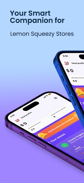 Lemon Squeezy App - Analytics Screen